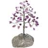 Copacei decorativi Ametist, piatra divinitatii, copacel cristale pe suport de piatra naturala, handmade 15 cm